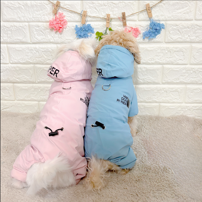 フード付き防寒ジャンプスーツ