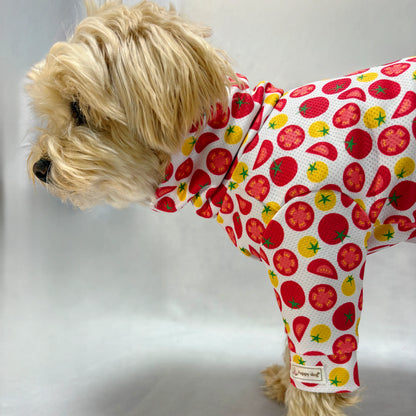 【하이넥 타입】메쉬 원단-블루
