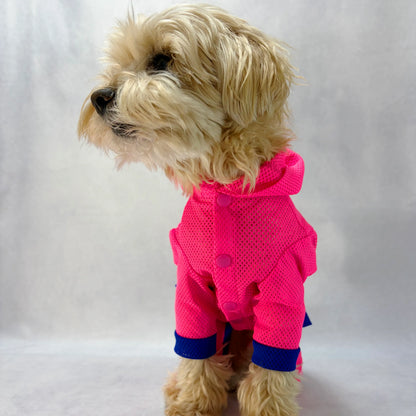 通気性抜群メッシュ生地Hoodie Air Mesh Romper