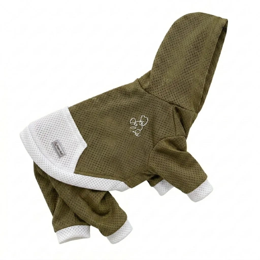 通気性抜群メッシュ生地Hoodie Air Mesh Romper