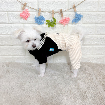 春秋向けの小型犬用おしゃれなロンパース