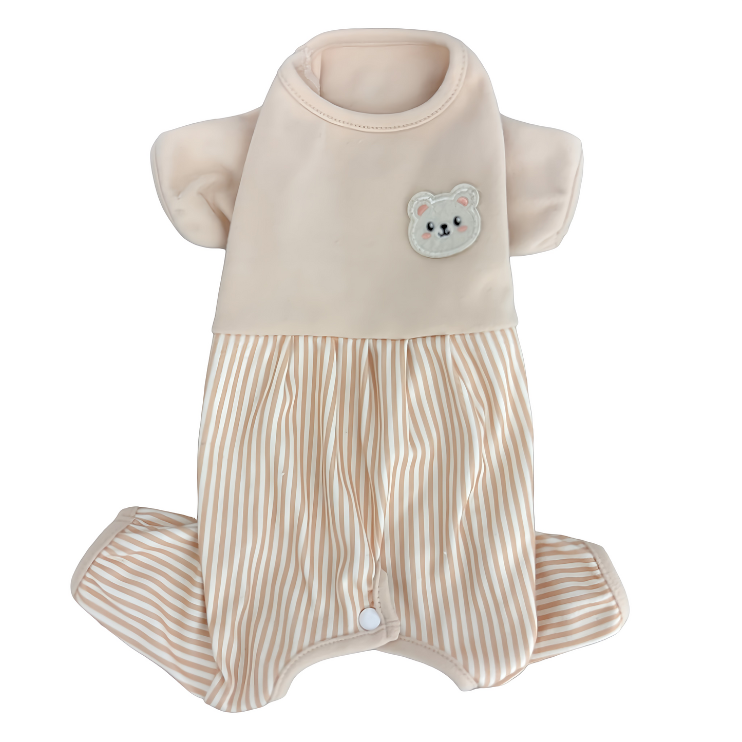 術後ケアに最適な犬用洋服、おしゃれで可愛いくまモチーフ術後服ドッグウェア。お腹をしっかりカバーし傷口を保護。防寒・汚れ防止・抜け毛対策も◎。小型犬にもおすすめの快適デザイン。