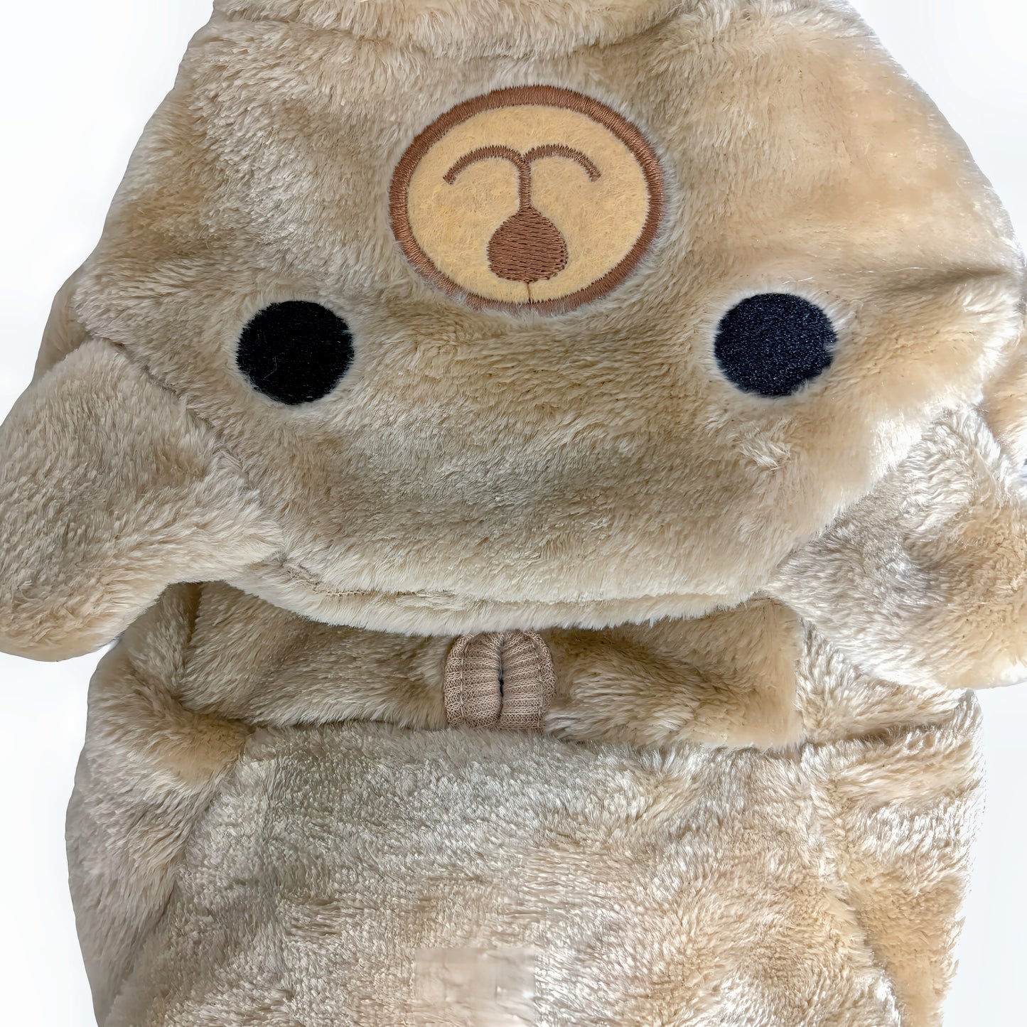 冬向けの犬用洋服、ふわふわで暖かいクマさん着ぐるみドッグウェア。防寒対策◎。汚れ防止＆抜け毛対策に最適。おしゃれで可愛いデザインが小型犬のお散歩や部屋着にもぴったり。