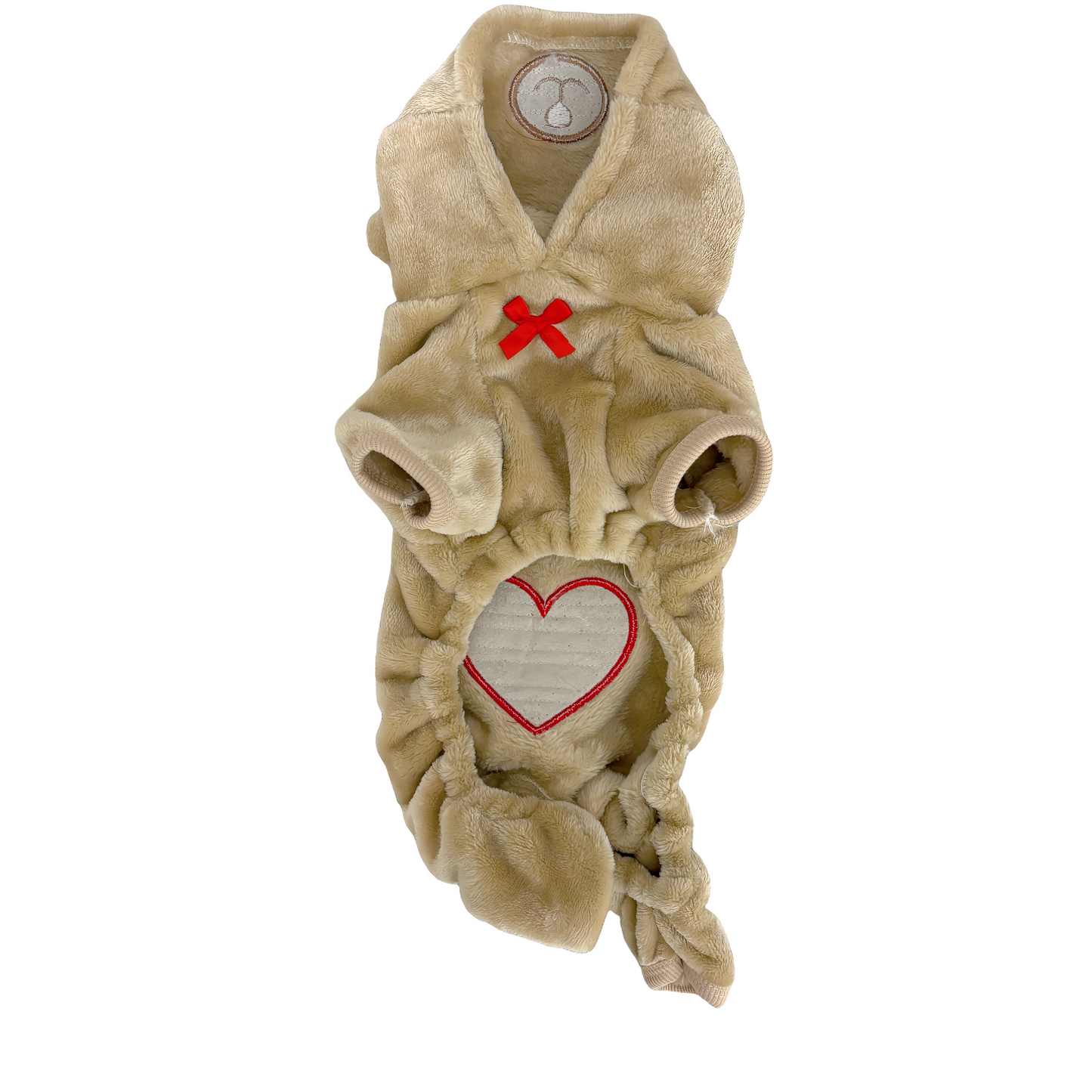 冬向けの犬用洋服、ふわふわで暖かいクマさん着ぐるみドッグウェア。防寒対策◎。汚れ防止＆抜け毛対策に最適。おしゃれで可愛いデザインが小型犬のお散歩や部屋着にもぴったり。