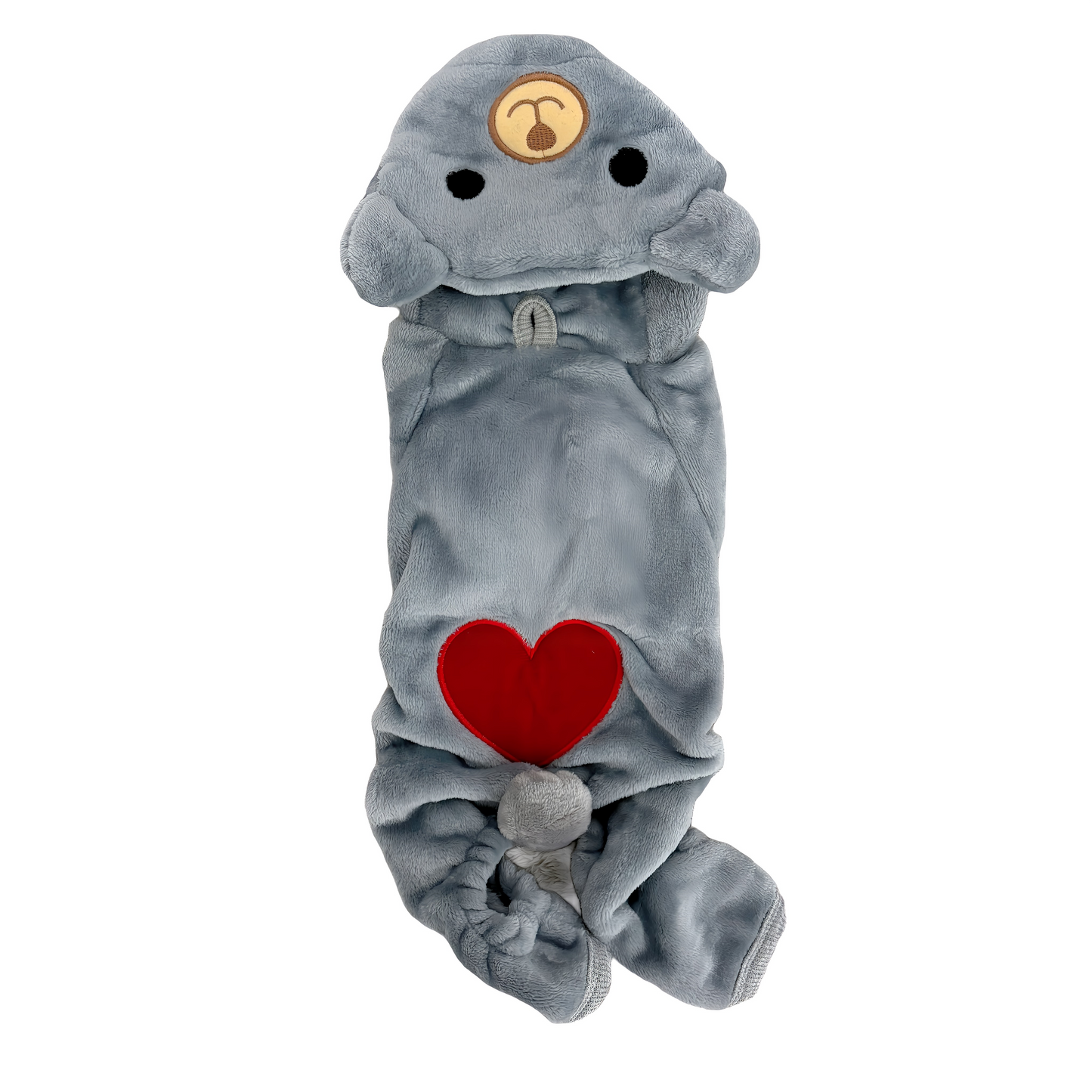 冬向けの犬用洋服、ふわふわで暖かいクマさん着ぐるみドッグウェア。防寒対策◎。汚れ防止＆抜け毛対策に最適。おしゃれで可愛いデザインが小型犬のお散歩や部屋着にもぴったり。