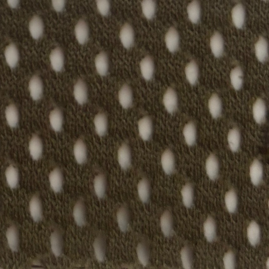 【フードタイプ】メッシュ生地-カーキ×蛍光ピンク