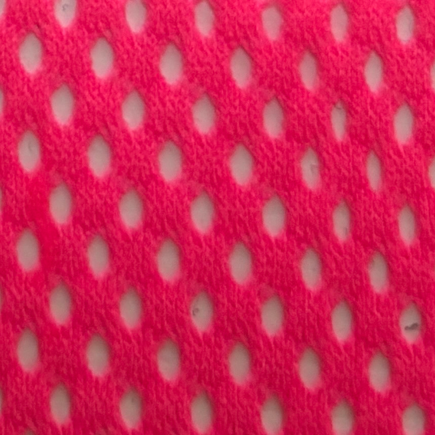 【フードタイプ】メッシュ生地-蛍光ピンク×蛍光オレンジ