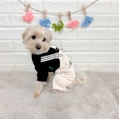 春秋向けの小型犬用おしゃれなロンパース