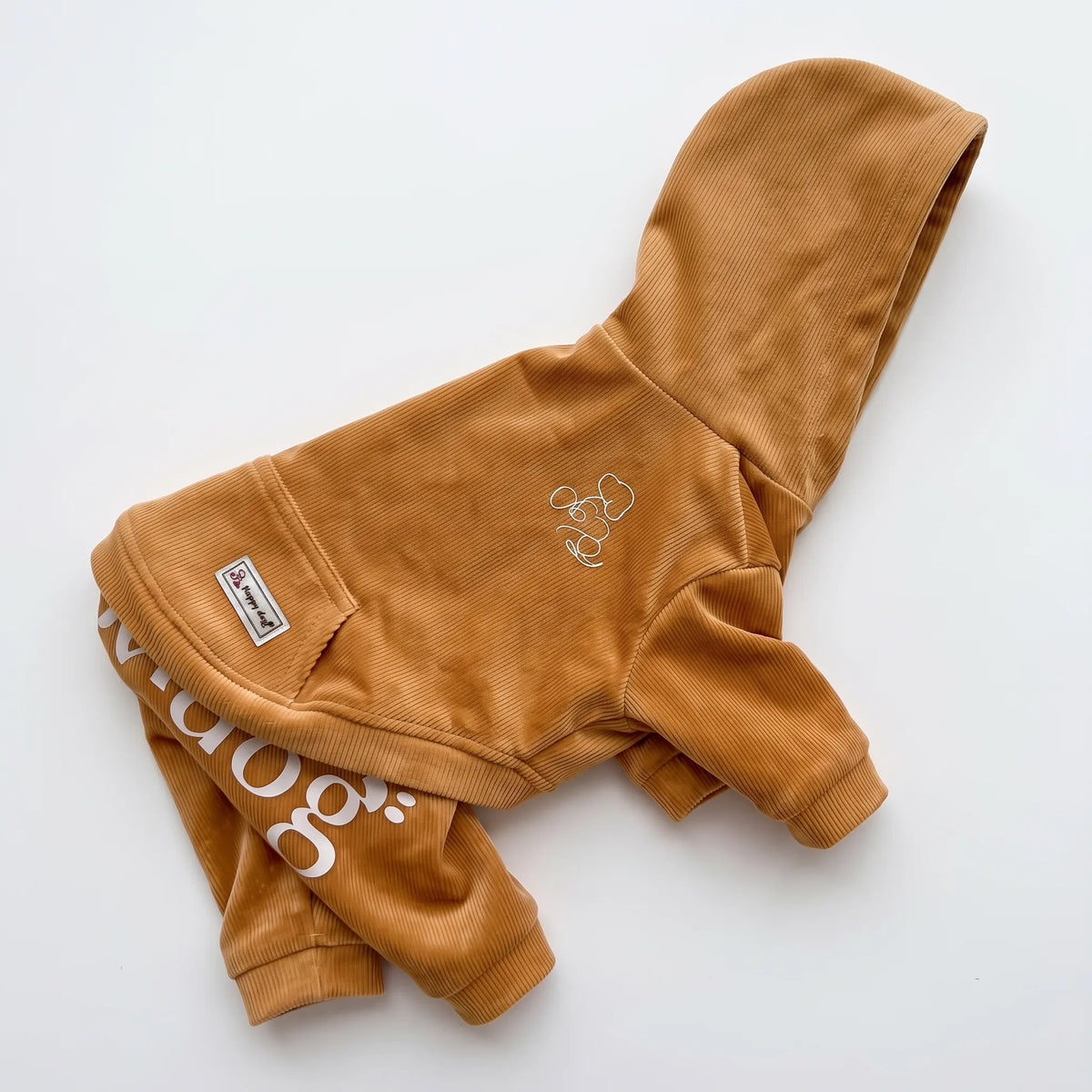 お洒落なコーデュロイ風あったか生地Hoodie Cord Matching cloth Romper