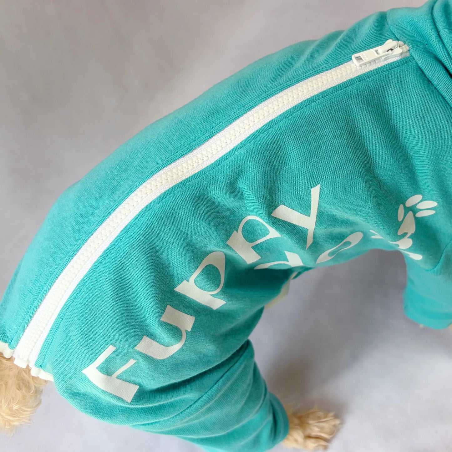 100%オーガニックコットンZipper Organic Cotton Romper