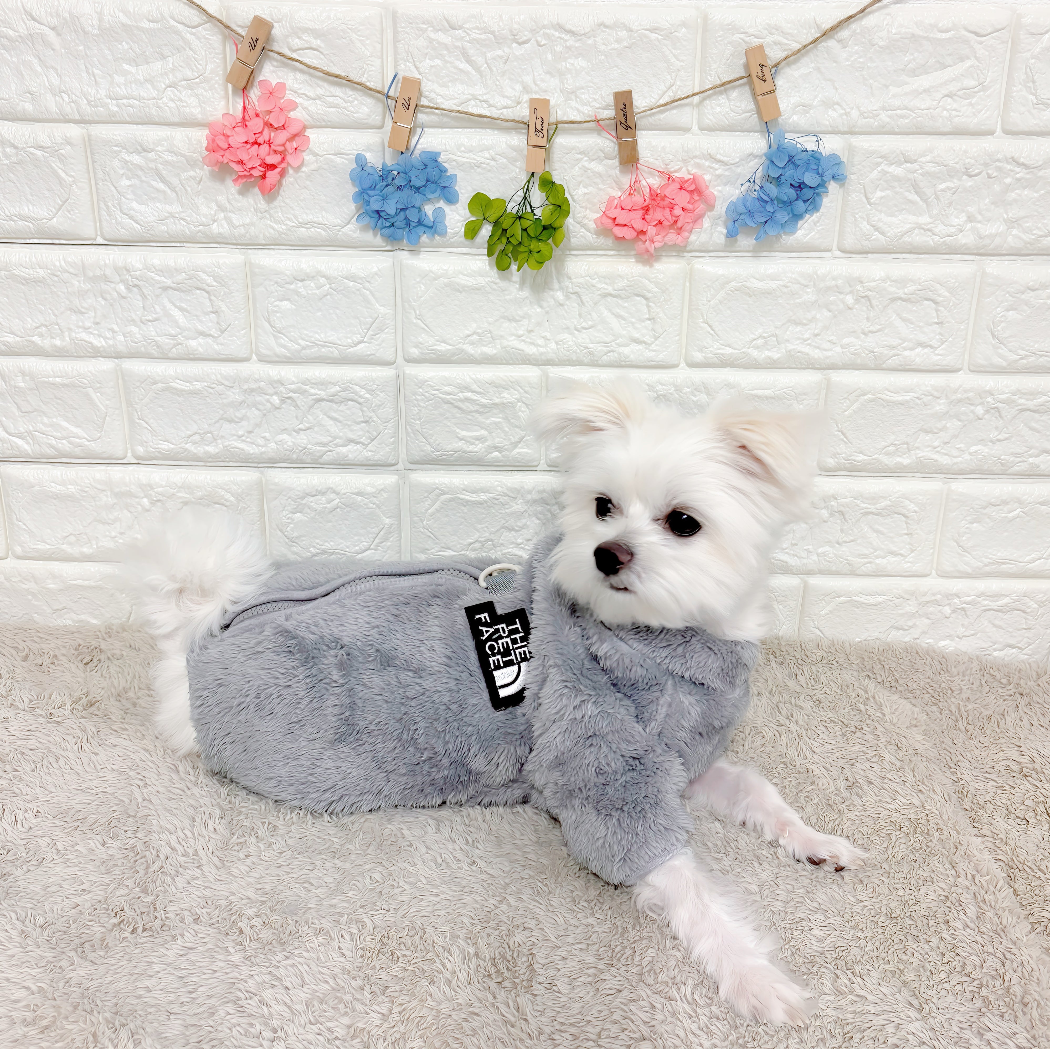 DOG FACE もこもこフリースロンパース – Fuppy dog(フピードッグ)