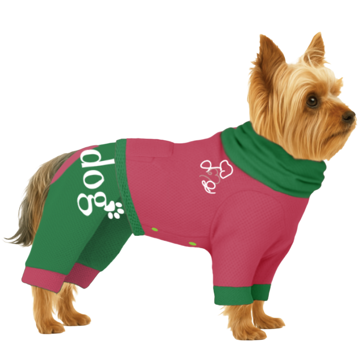 【ハイネックタイプ】メッシュ生地(吸水速乾・遮熱・UV)-グリーン×ピンク