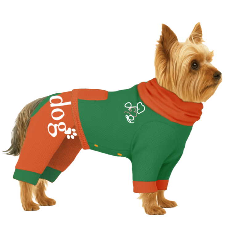 【ハイネックタイプ】メッシュ生地(吸水速乾・遮熱・UV)-グリーン×オレンジ