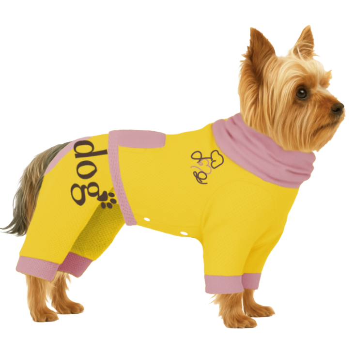 【ハイネックタイプ】メッシュ生地(吸水速乾・遮熱・UV)-イエロー×パステルピンク