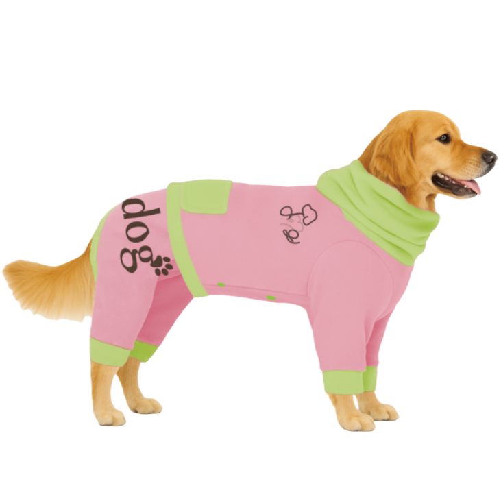 【ハイネックタイプ】防汚生地-ベビーピンク×ライトグリーン