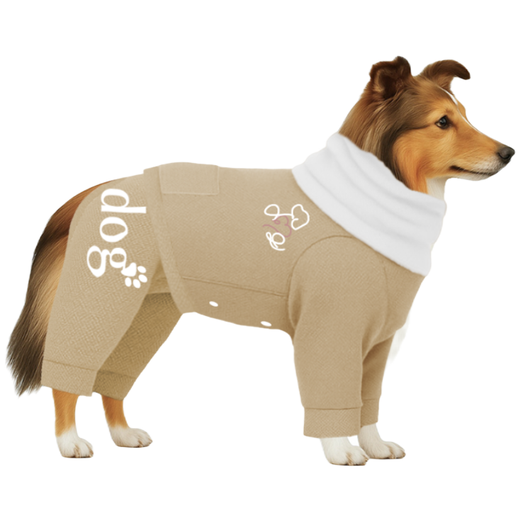 【ハイネックタイプ】防蚊生地-ベージュ×ホワイト