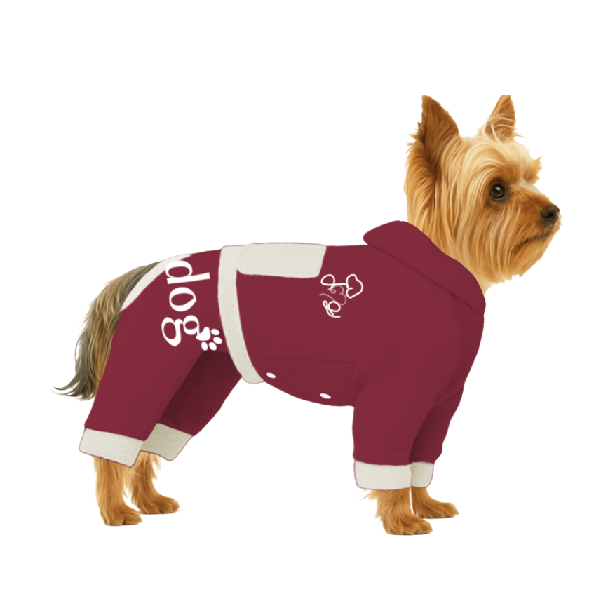 【フードタイプ】メッシュ生地(吸水速乾・遮熱・UV)-レッド×オフホワイト