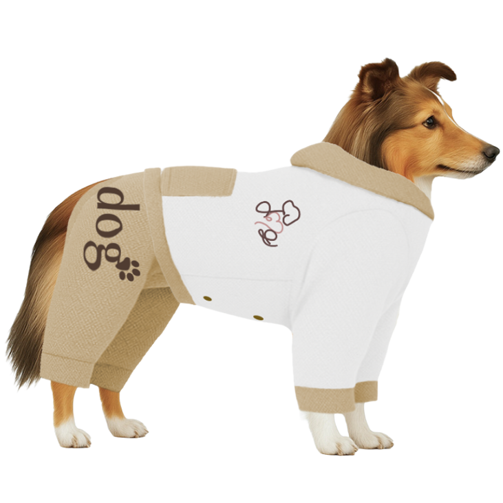 【フードタイプ】防蚊生地-ホワイト×ベージュ