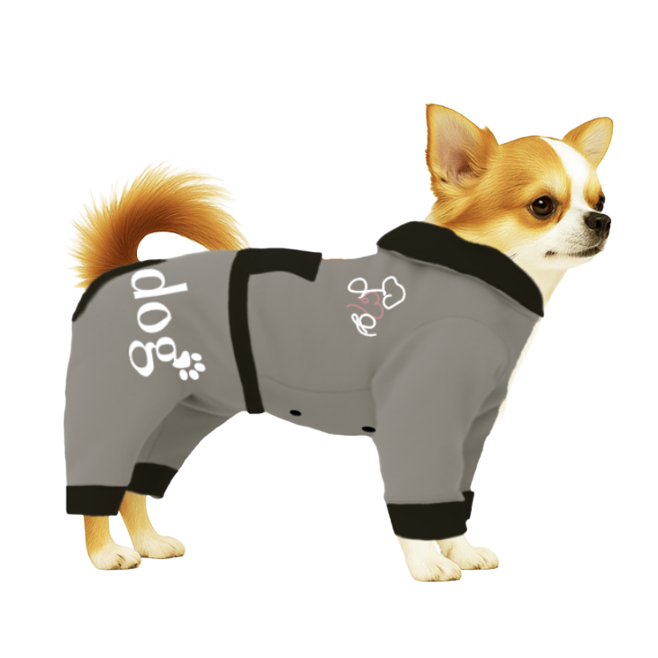 【フードタイプ】スウェット生地-グレー×ブラック