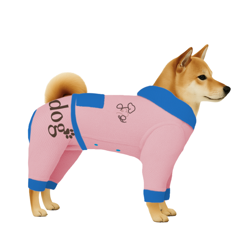 【フードタイプ】遮熱生地-パステルピンク×ブルー