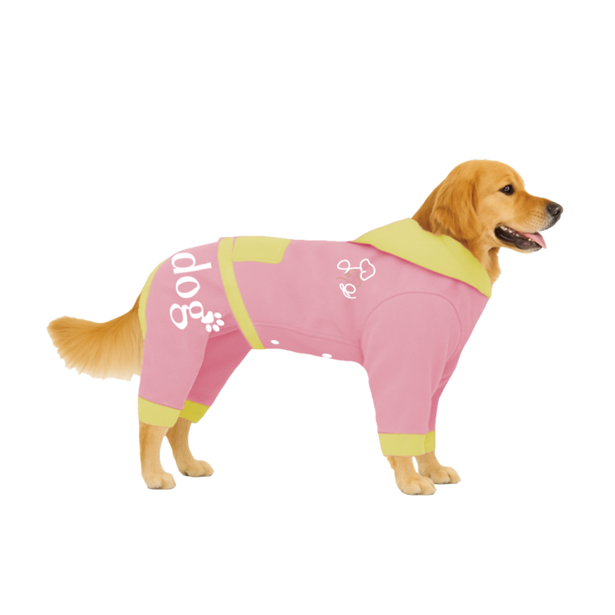 【フードタイプ】防汚生地-ベビーピンク×ライトイエロー