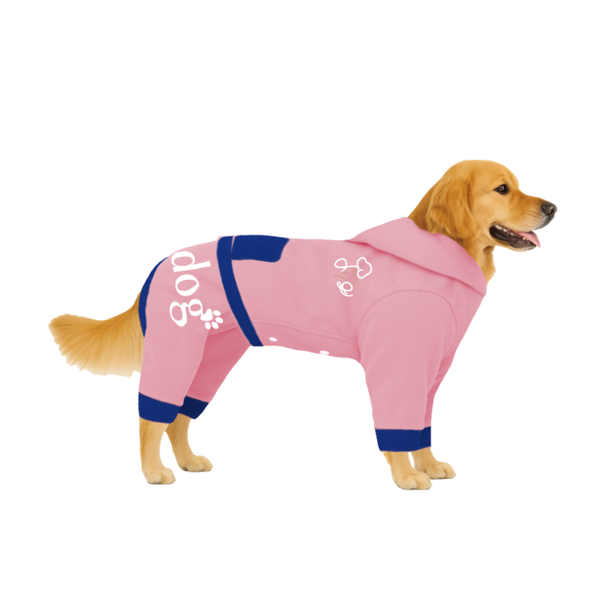 【フードタイプ】防汚生地-ベビーピンク×ブルー