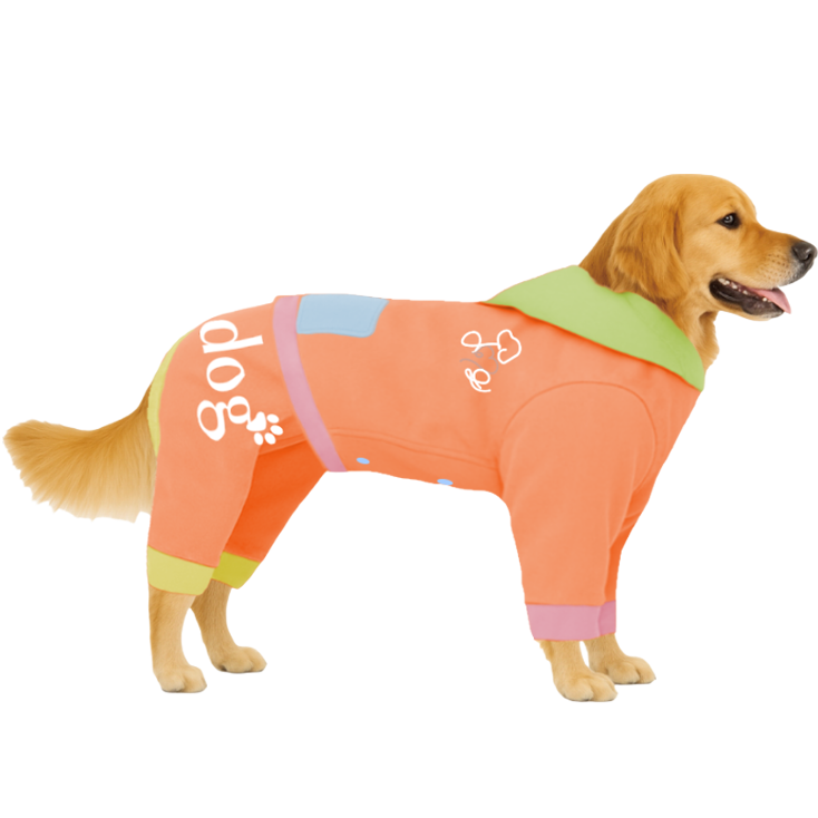 【フードタイプ】防汚生地-ライトオレンジ×ベビーブルー ×ライトイエロー×ライトグリーン×ベビーピンク