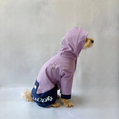 接触冷感！UVカット高伸縮布Hoodie Double Smooth Stretch Romper